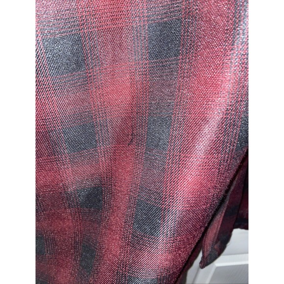 Dickies Hooded Red Burgundy Black Plaid Jacket Size XL (46-48) - Picture 4 of 11
